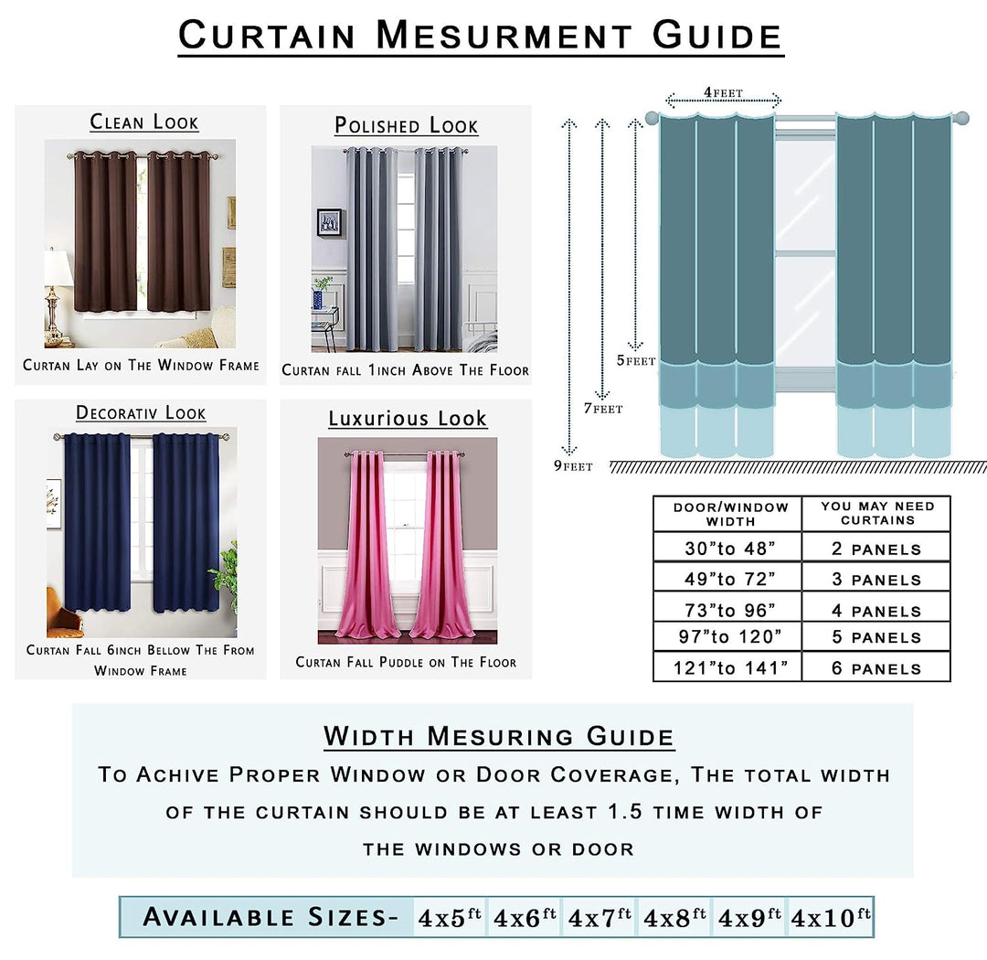 Earth Brown, Light Filtering Curtains