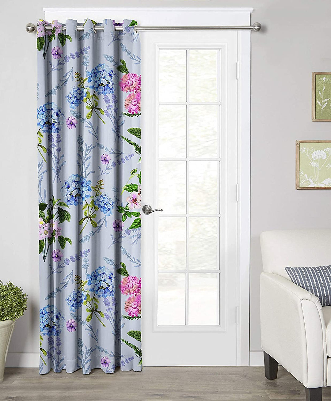 Arctic Blue, Light Filtering Curtains