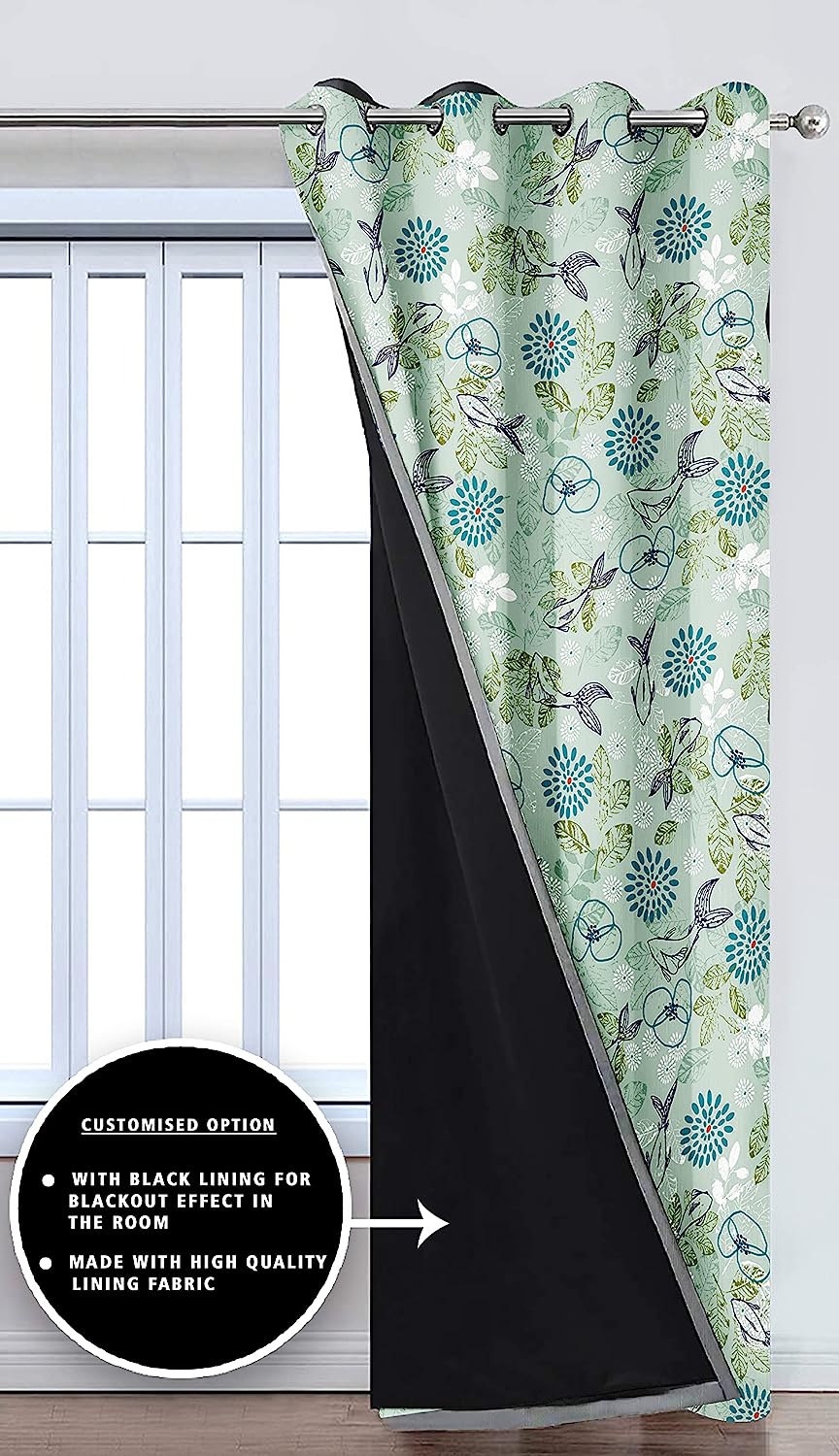 Aquatic Green, Blackout Curtains