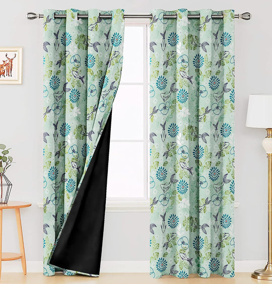 Aquatic Green, Blackout Curtains