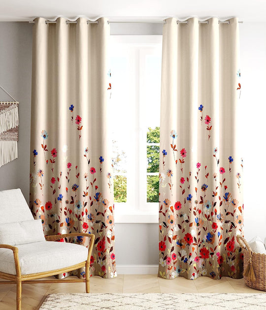 Beige & Ivory, Light Filtering Curtains