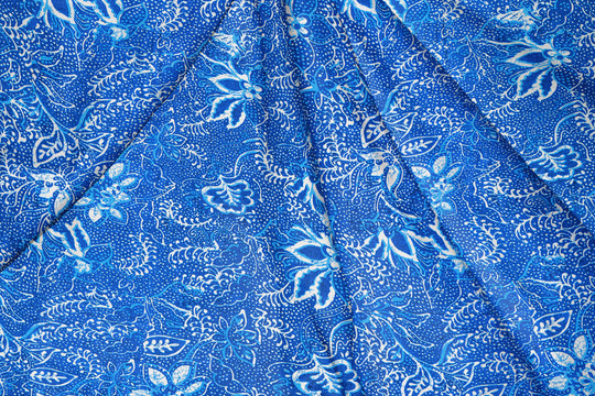 Abstract Blue, Designer Indian Fabric