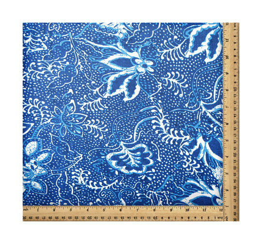 Abstract Blue, Designer Indian Fabric