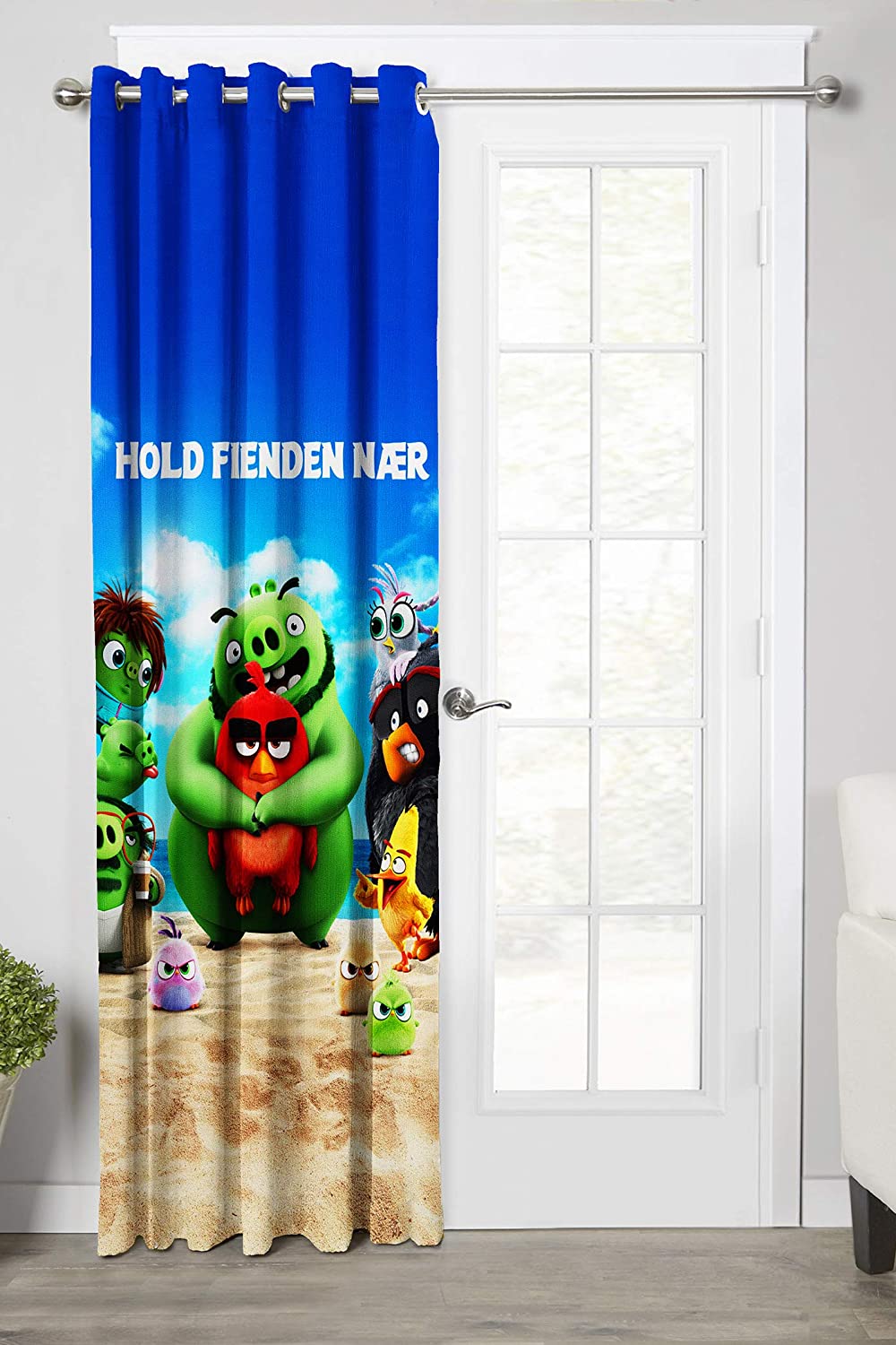 Ultimate Trends Premium Polyester 3D Cartoon Kids Room Curtain Navy Blue Color, Ice Age, 1 Piece