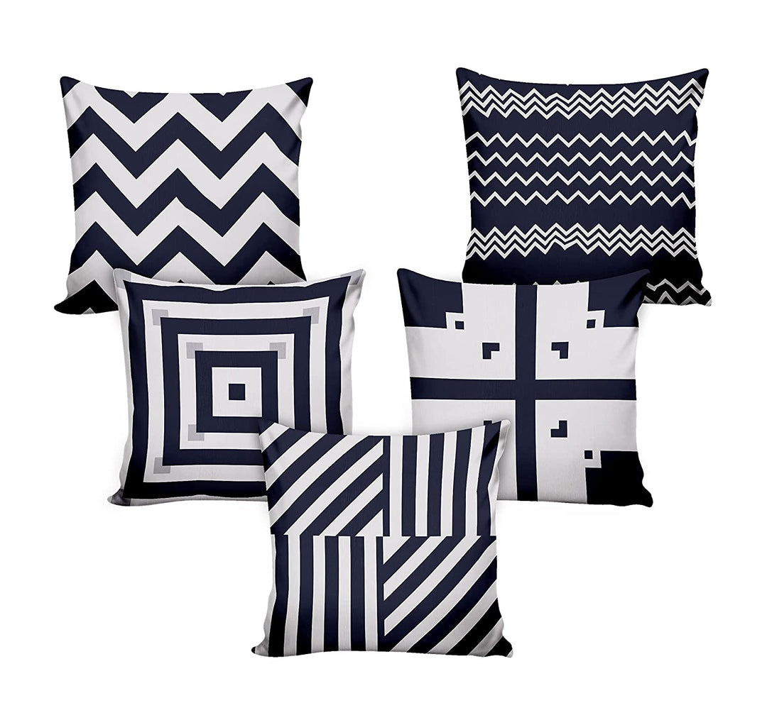 Black & White, Cushion Covers SET of 5