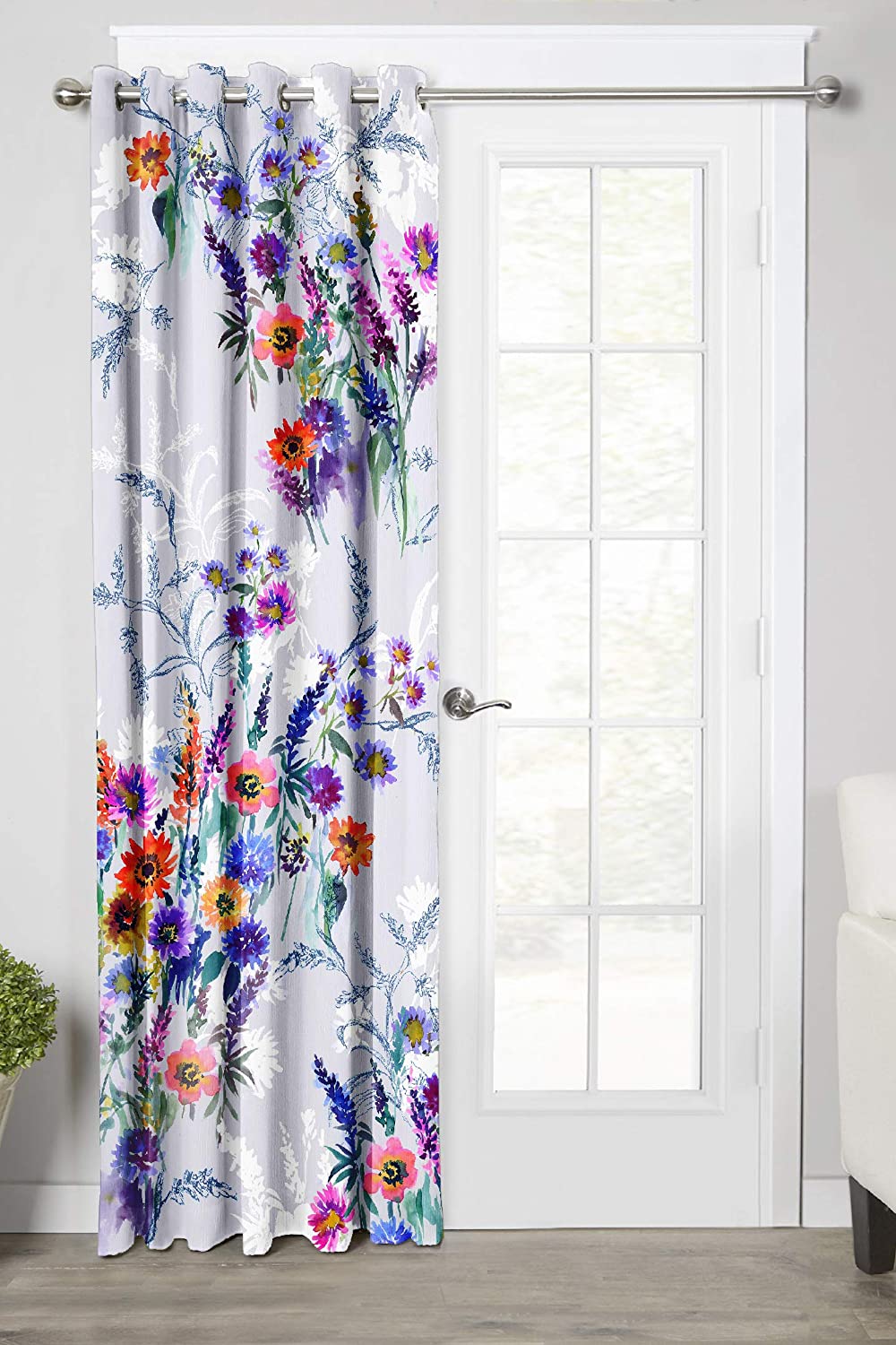 Purple Cream, Light Filtering Curtains