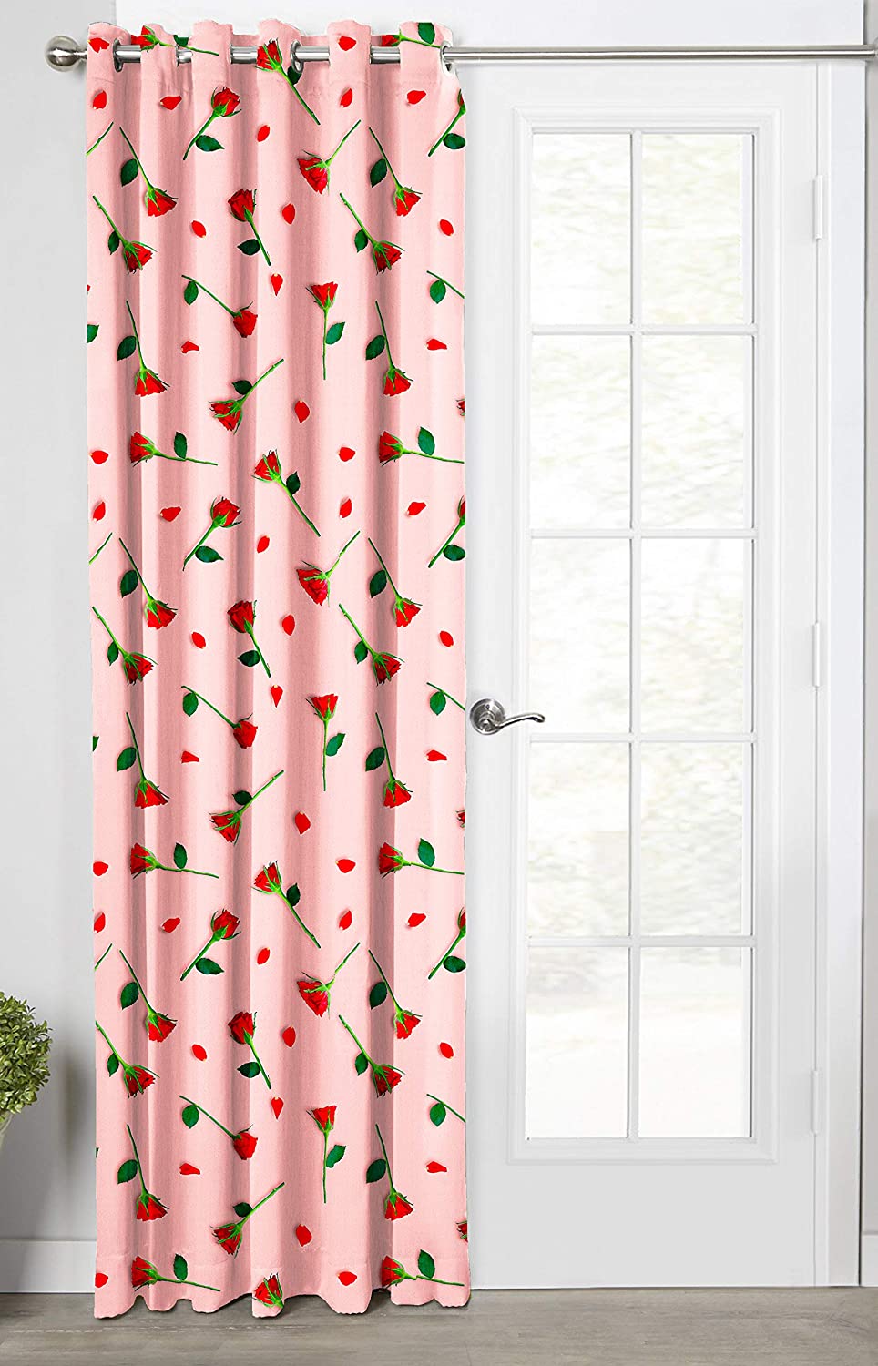 Strawberry & Light Peach, Light Filtering Curtains