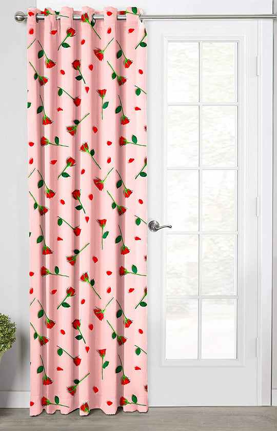 Strawberry & Light Peach, Light Filtering Curtains