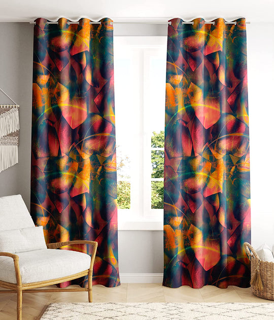 Burning Yellow, Light Filtering Curtains