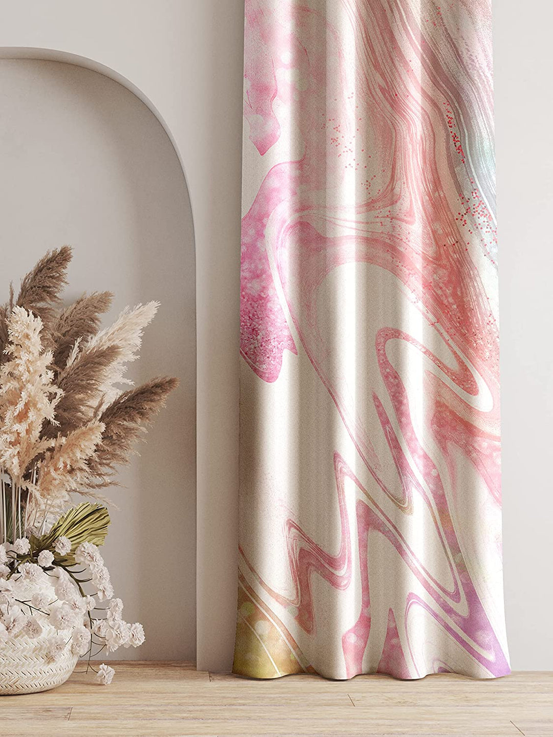 Brick Pink, Light Filtering Curtains