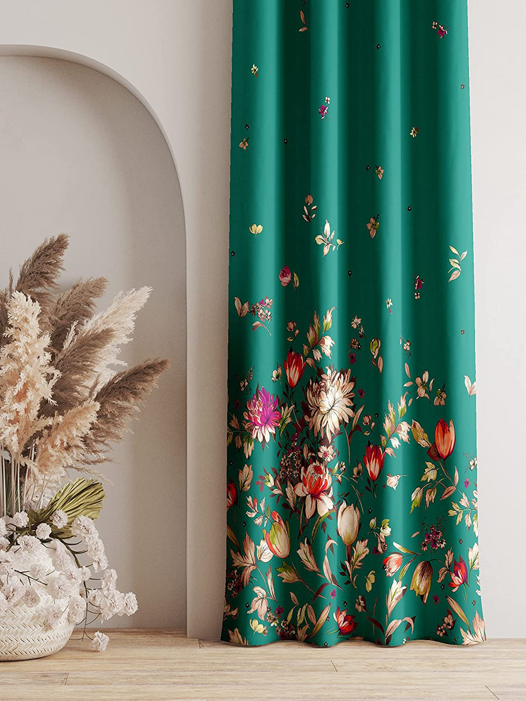 Dark Green, Light Filtering Curtains