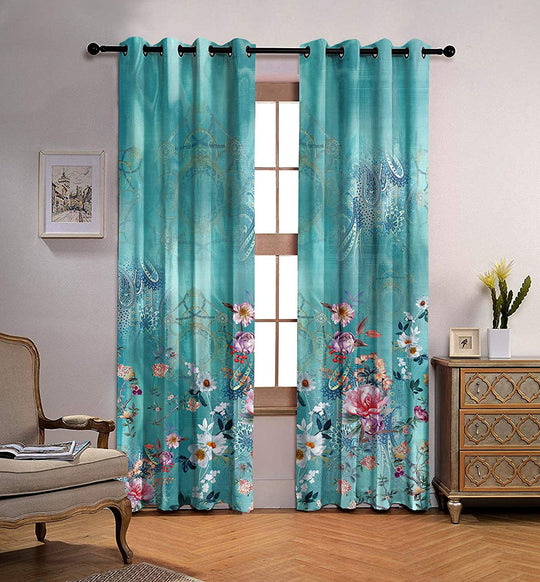 Marine Green, Light Filtering Curtains