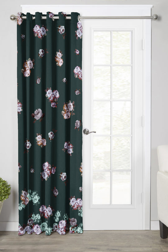 Ultimate Trends Premium Polyester Elite Floral Curtain For Home Décor Rama Color, 1 Piece