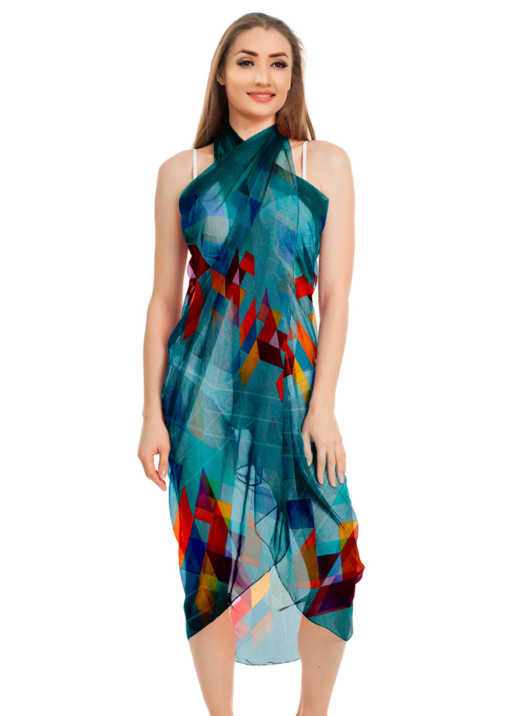 SAMEEHA Women's Georgette All Over Print Pareo