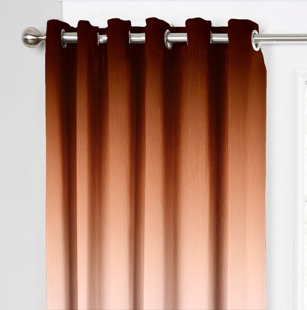 Ultimate Trends Premium Polyester Shaded (Gradient)Curtain For Home Décor Wine and Brown Color, 1 Piece