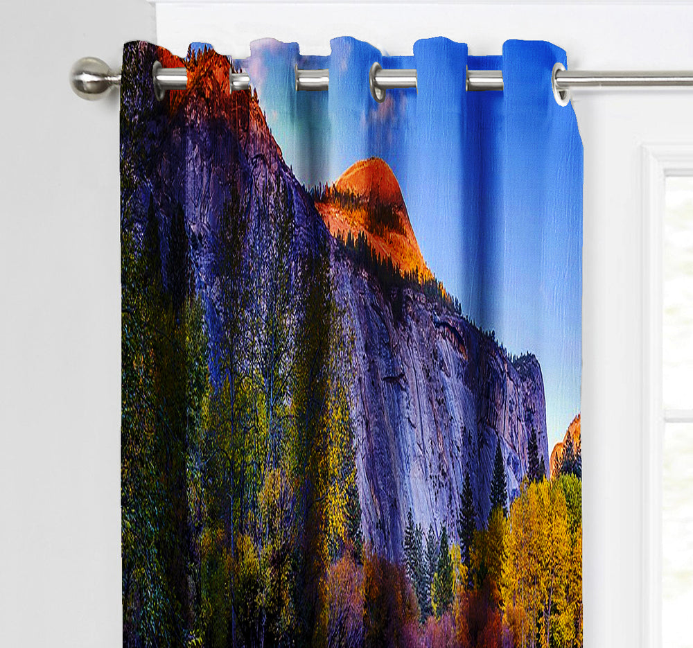 Ultimate Trends Premium Polyester Fancy 3D Scenery Curtain For Home Décor Multi Color, 1 Piece