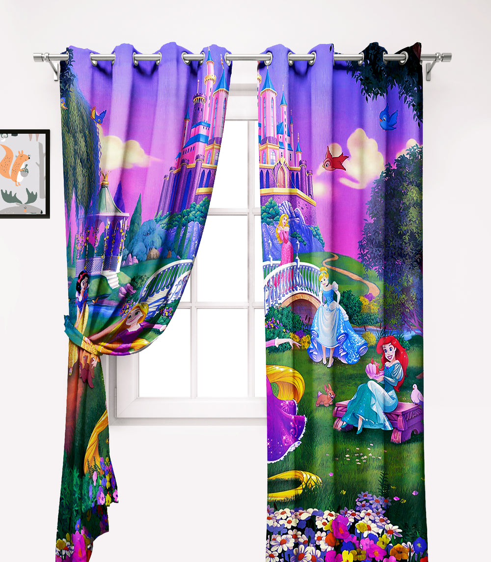 Ultimate Trends Premium Polyester Fancy 3D Kids Curtain For Home Décor Purple Color, 1 Piece