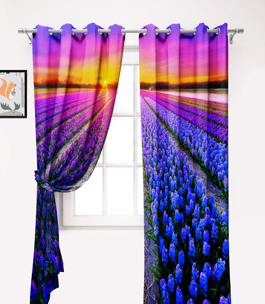 Ultimate Trends Premium Polyester Fancy 3D Scenery Curtain For Home Décor Multi Color, 1 Piece