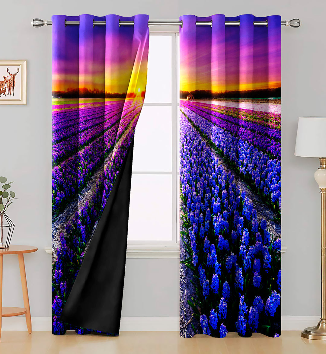 Ultimate Trends Premium Polyester Fancy 3D Scenery Curtain For Home Décor Multi Color, 1 Piece