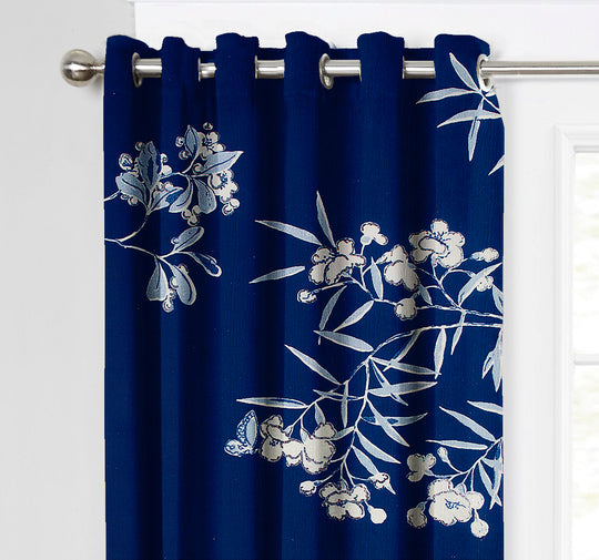 Ultimate Trends Premium Polyester Modern Curtain For Home Décor Navy Blue Color, 1 Piece