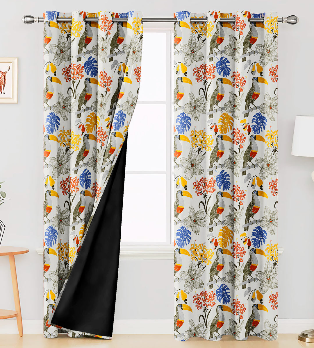 Ultimate Trends Premium Polyester Kids Room Curtain For Home Décor Multi Color, 1 Piece