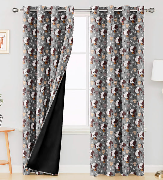 Ultimate Trends Premium Polyester Kids Room Curtain For Home Décor Stone Grey Color, 1 Piece