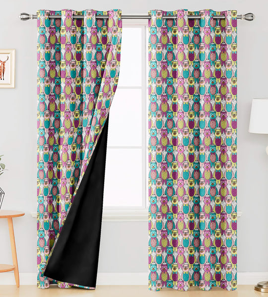 Ultimate Trends Premium Polyester Kids Room Curtain For Home Décor Multi Color, 1 Piece