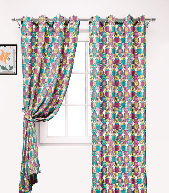 Ultimate Trends Premium Polyester Kids Room Curtain For Home Décor Multi Color, 1 Piece