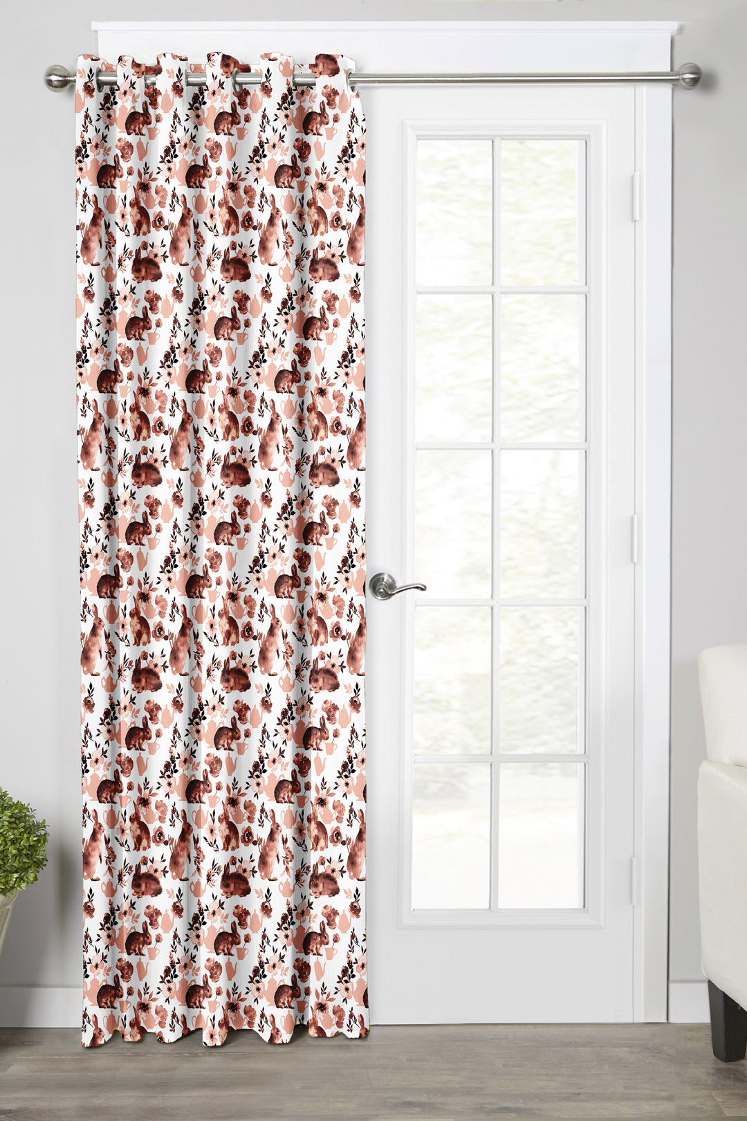 Ultimate Trends Premium Polyester Kids Room Curtain For Home Décor Peach Color, 1 Piece