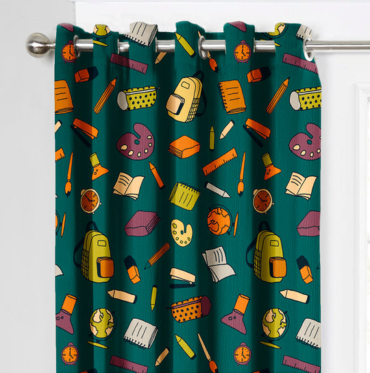 Ultimate Trends Premium Polyester Kids Room Curtain For Home Décor Forest Green Color, 1 Piece