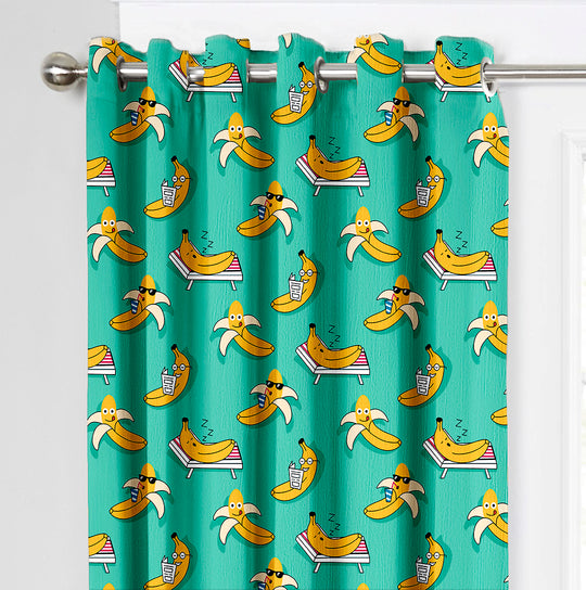 Ultimate Trends Premium Polyester Kids Room Curtain For Home Décor Mint Green Color, 1 Piece