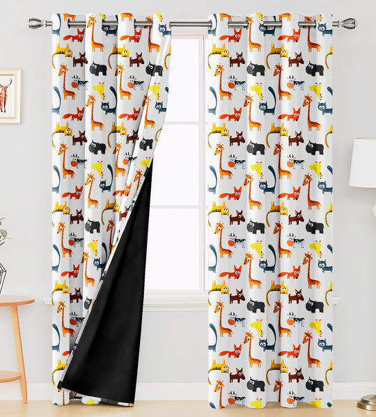 Animals White, Blackout Curtains