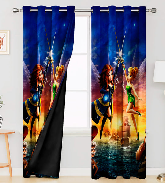 Ultimate Trends Premium Polyester 3D Kids Room Cartoon Curtain For Home Décor Multi Color, 1 Piece