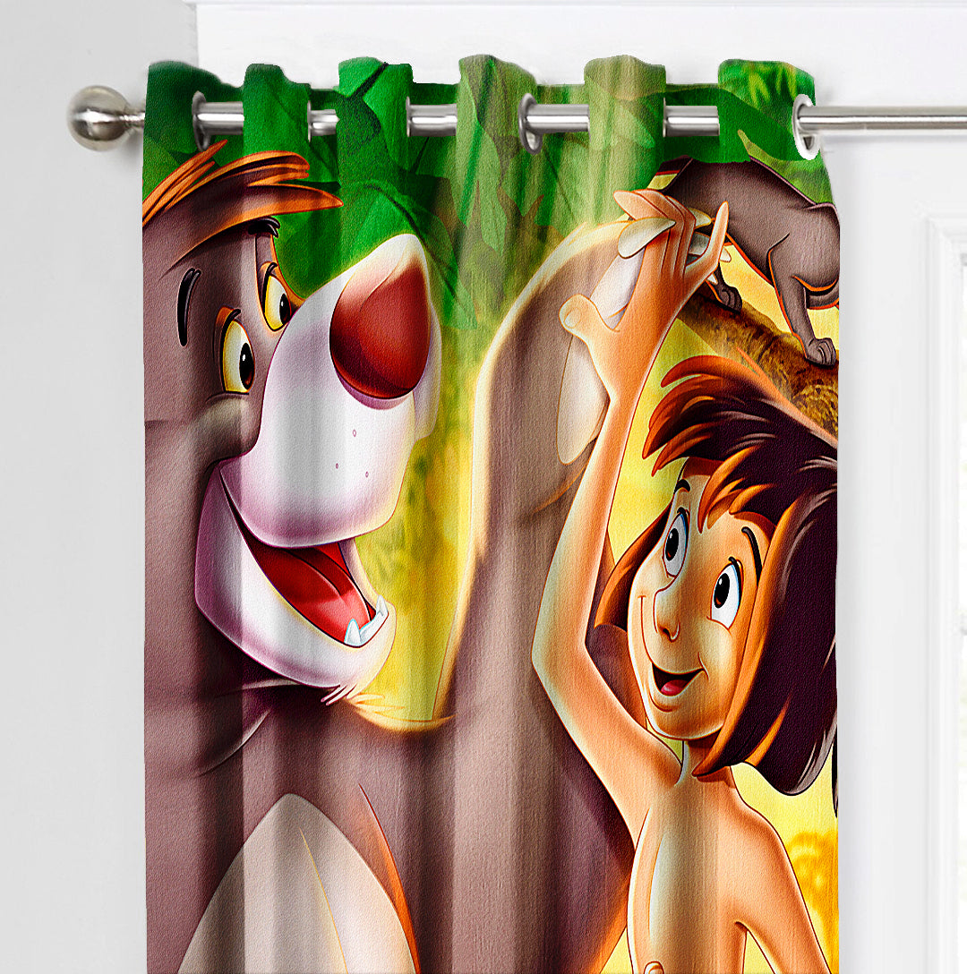 Ultimate Trends Premium Polyester 3D Kids Room Cartoon Curtain For Home Décor Multi Color, 1 Piece