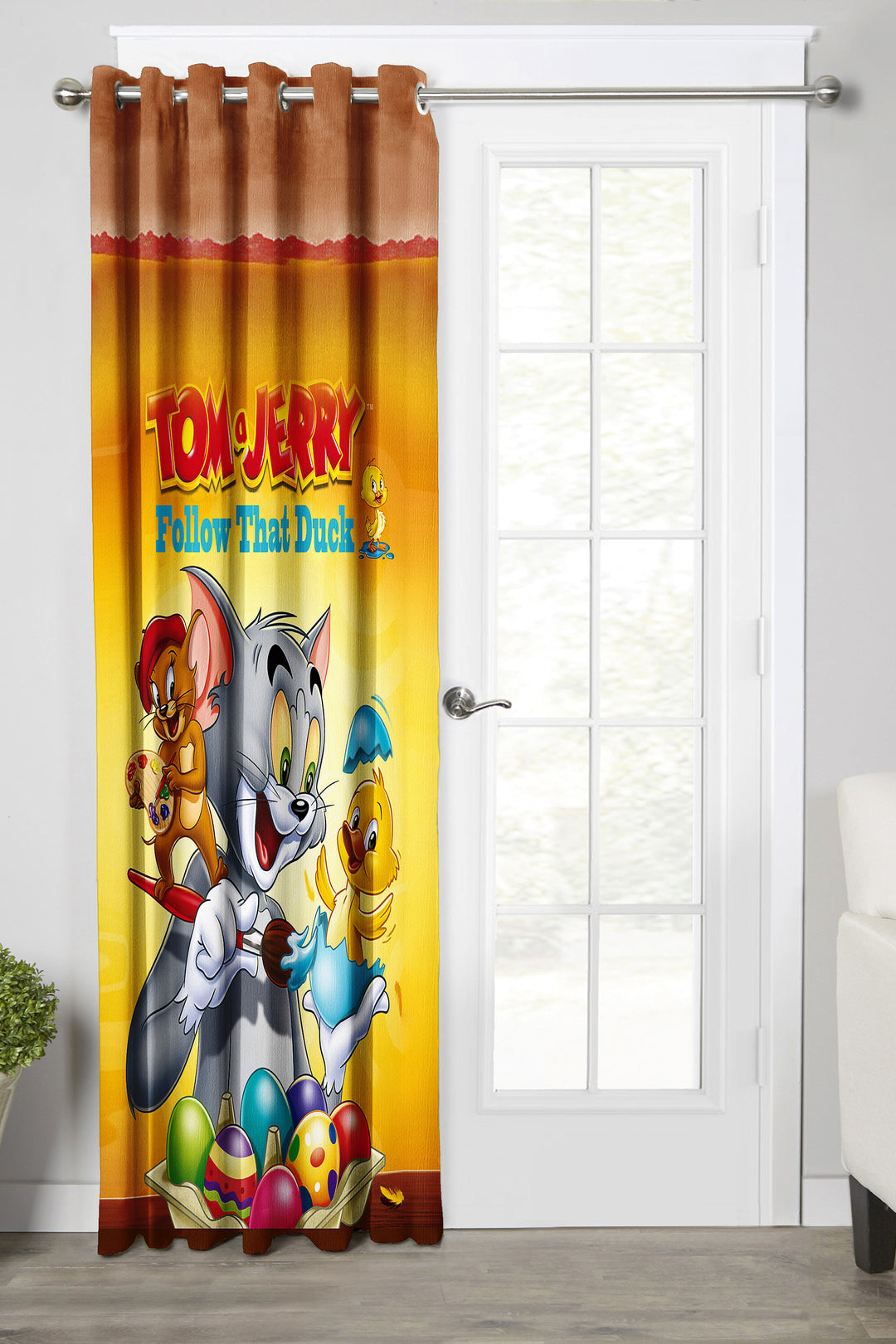 Ultimate Trends Premium Polyester 3D Kids Room Cartoon Curtain For Home Décor Multi Color, 1 Piece