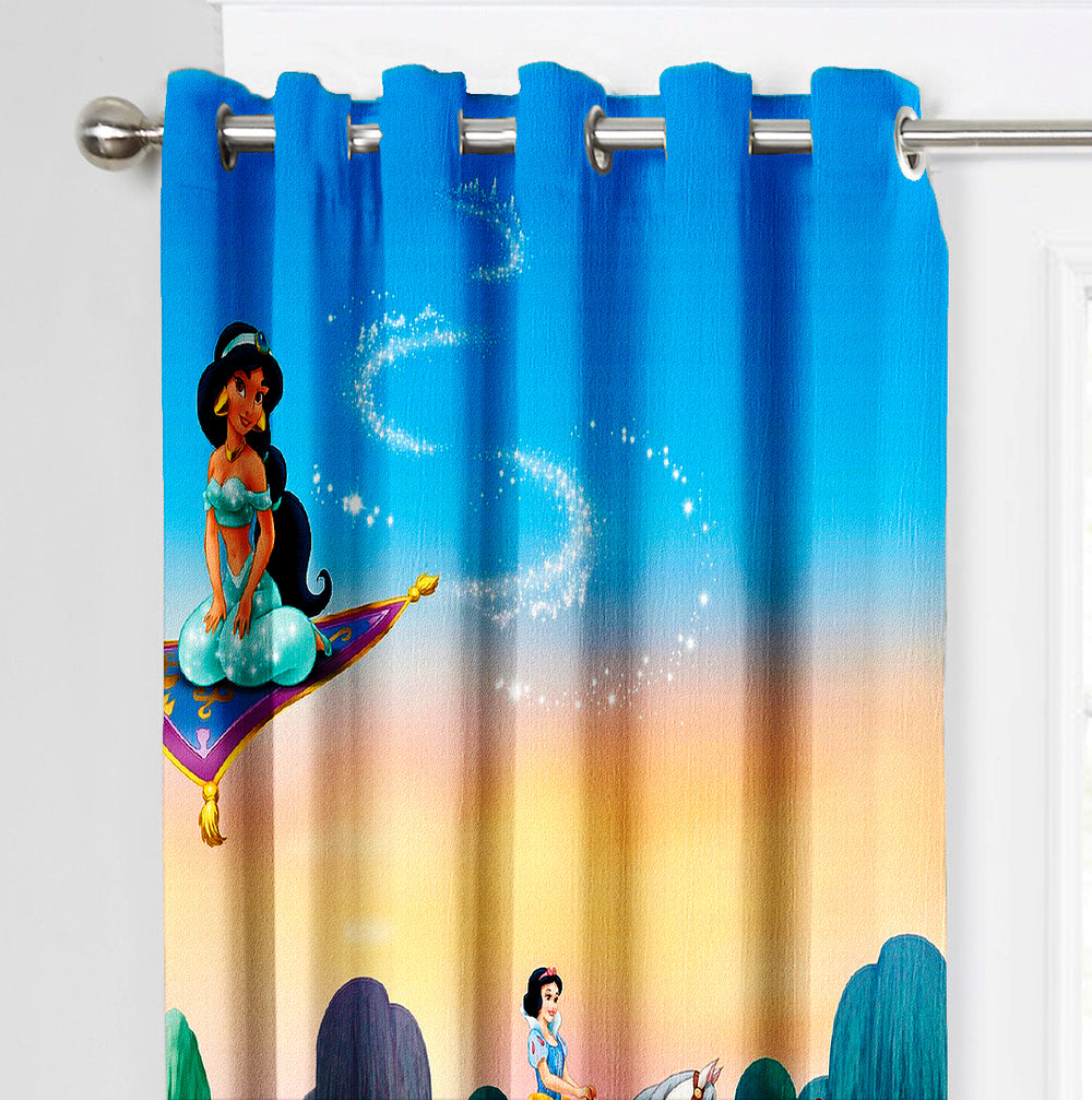 Ultimate Trends Premium Polyester 3D Kids Room Cartoon Curtain For Home Décor Multi Color, 1 Piece