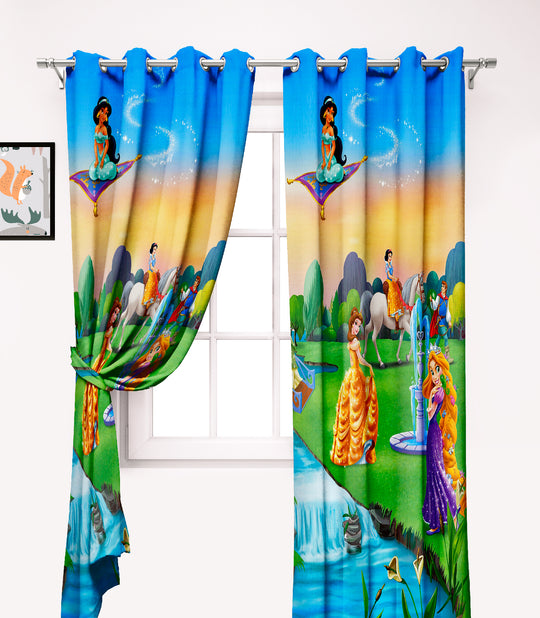 Ultimate Trends Premium Polyester 3D Kids Room Cartoon Curtain For Home Décor Multi Color, 1 Piece