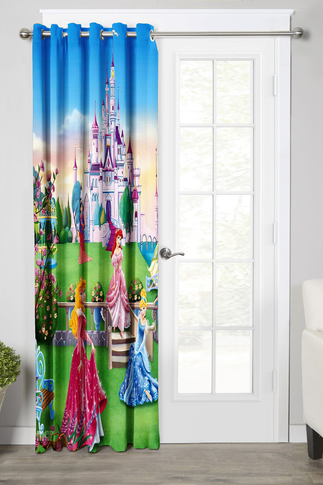 Ultimate Trends Premium Polyester 3D Kids Room Cartoon Curtain For Home Décor Multi Color, 1 Piece