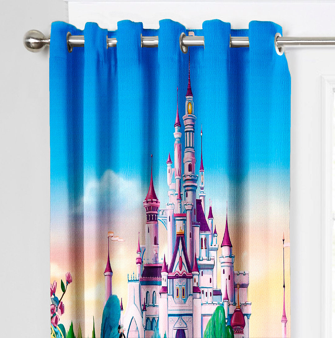 Ultimate Trends Premium Polyester 3D Kids Room Cartoon Curtain For Home Décor Multi Color, 1 Piece