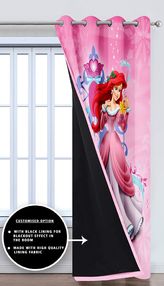 Ultimate Trends Premium Polyester 3D Kids Room Cartoon Curtain For Home Décor Multi Color, 1 Piece