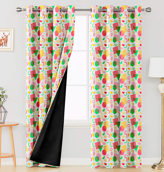 Ultimate Trends Premium Polyester Kids Room Curtain For Home Décor Multi Color, 1 Piece