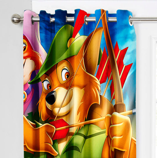 Ultimate Trends Premium Polyester 3D Kids Room Cartoon Curtain For Home Décor Multi Color, 1 Piece