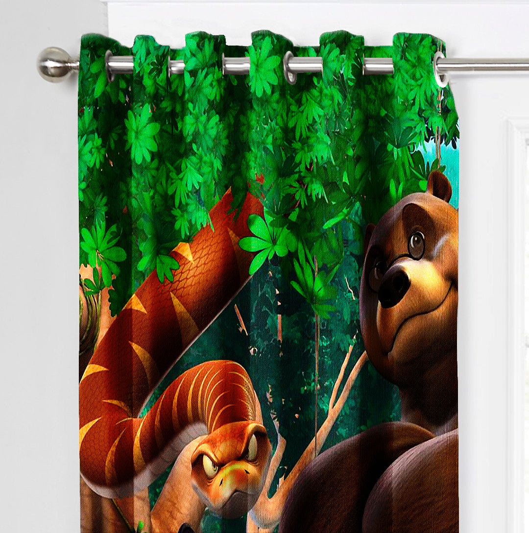 Ultimate Trends Premium Polyester 3D Kids Room Cartoon Curtain For Home Décor Multi Color, 1 Piece