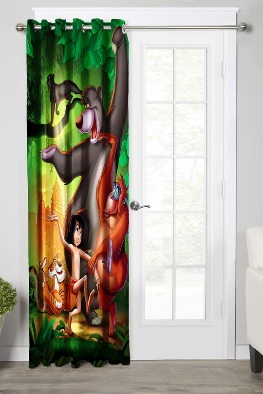 Ultimate Trends Premium Polyester 3D Kids Room Cartoon Curtain For Home Décor Multi Color, 1 Piece