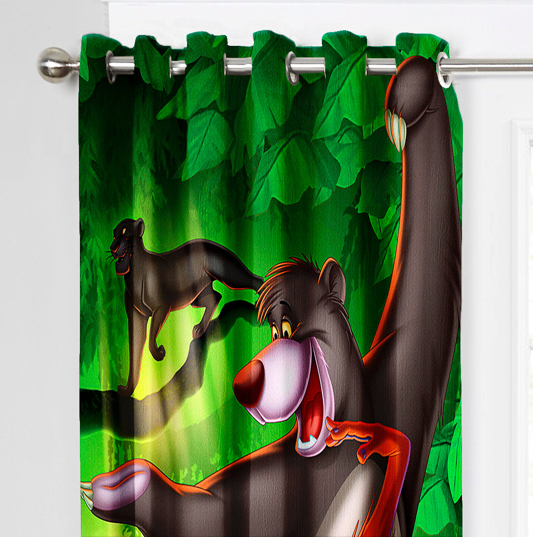 Ultimate Trends Premium Polyester 3D Kids Room Cartoon Curtain For Home Décor Multi Color, 1 Piece