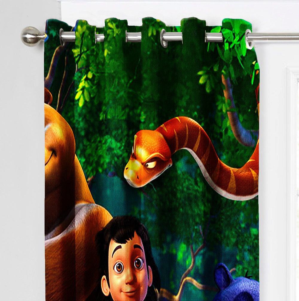 Ultimate Trends Premium Polyester 3D Kids Room Cartoon Curtain For Home Décor Multi Color, 1 Piece