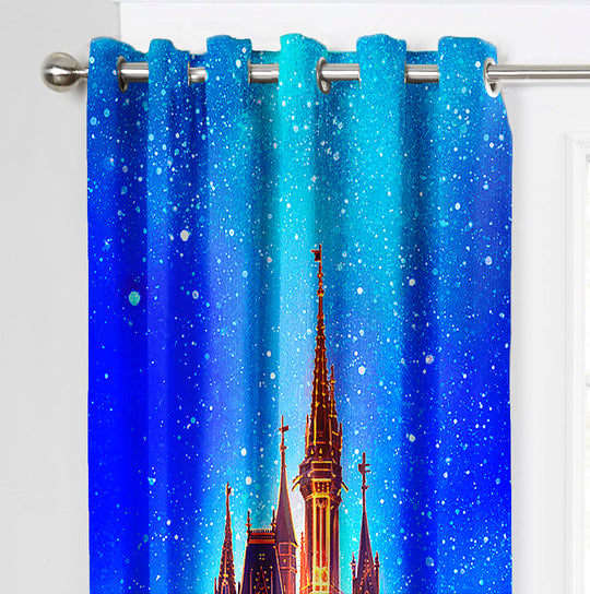 Ultimate Trends Premium Polyester 3D Kids Room Cartoon Curtain For Home Décor Multi Color, 1 Piece