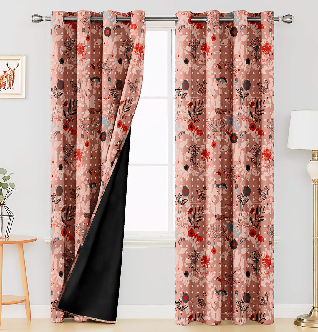 Ultimate Trends Premium Polyester Kids Room Curtain For Home Décor Brown Color, 1 Piece