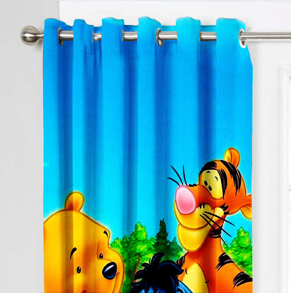 Ultimate Trends Premium Polyester 3D Kids Room Cartoon Curtain For Home Décor Multi Color, 1 Piece