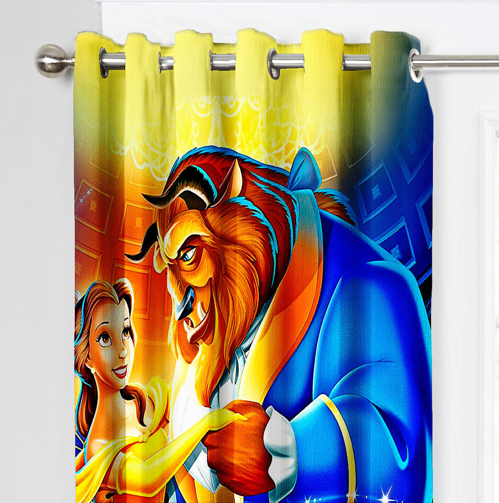 Ultimate Trends Premium Polyester 3D Kids Room Cartoon Curtain For Home Décor Multi Color, 1 Piece